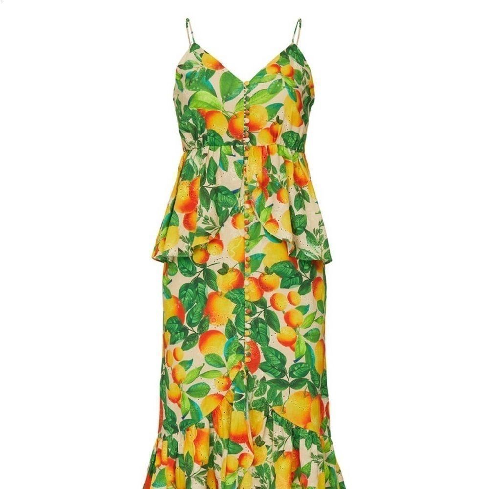 🍋 FARM Rio 🍋 yellow floral sands dress - Picture 3 of 5